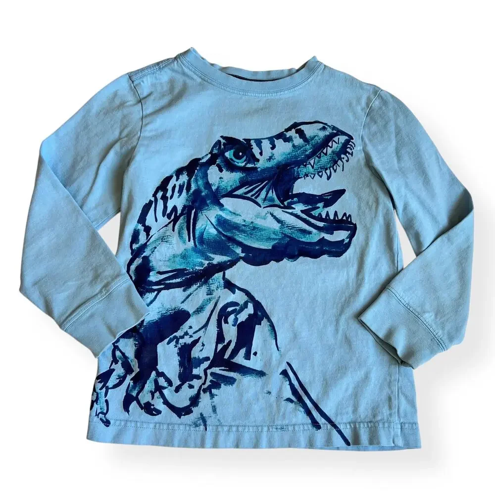 Gymboree Dinosaur Blue Tee S (5-6)